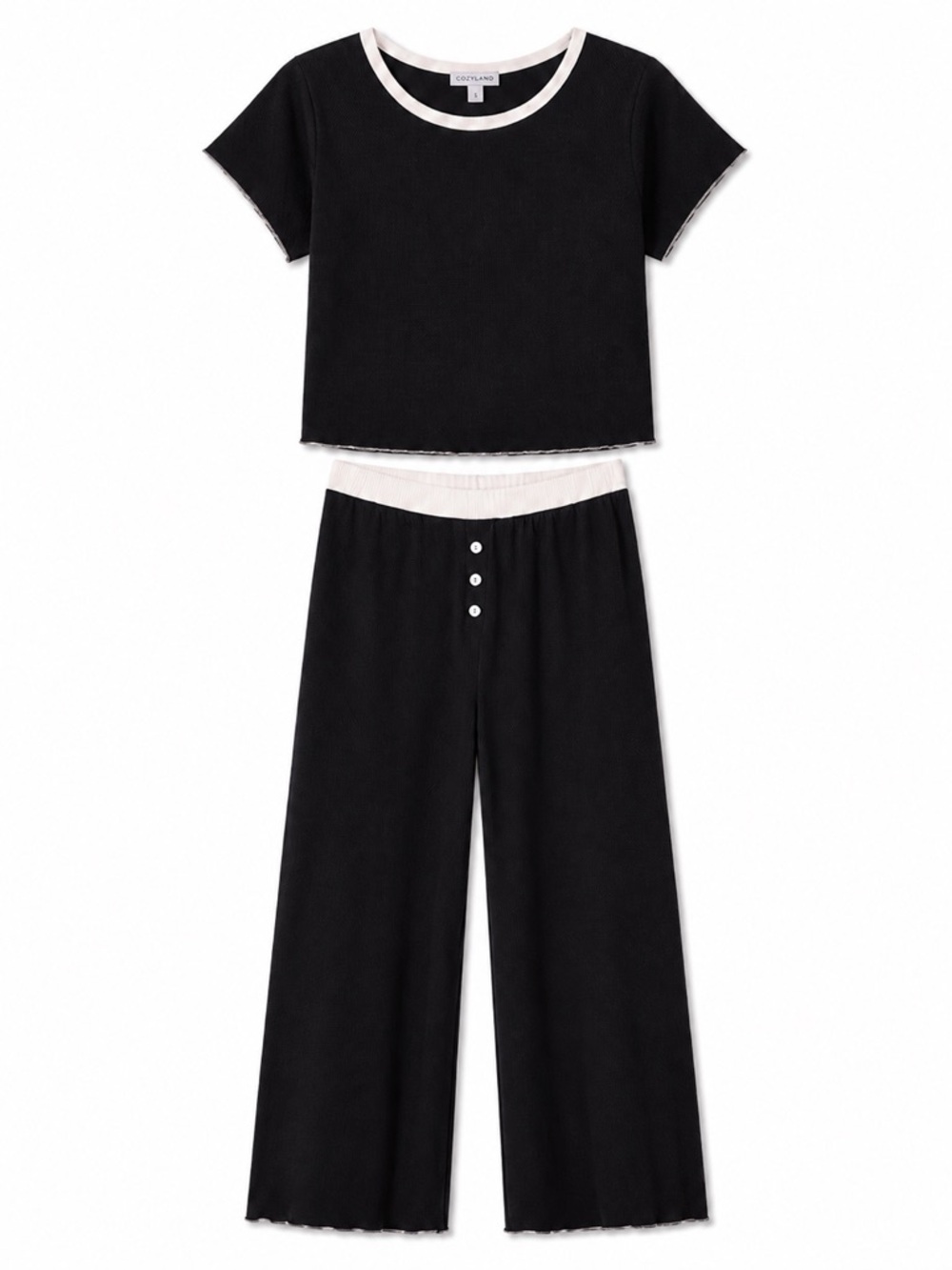 New - Cozyland Baby Jean Ellie Long Pajama Set | 100% Cotton | Size Small
